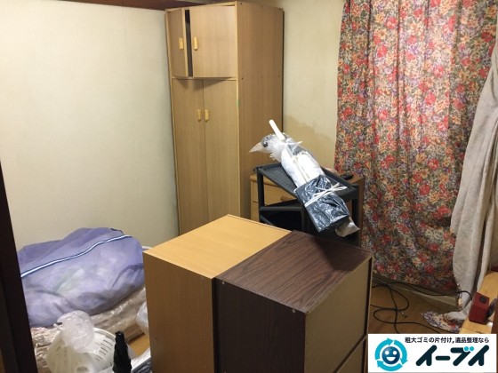 1月6日 大阪府大阪市東成区で家具処分や粗大ゴミの不用品回収をしました。写真3