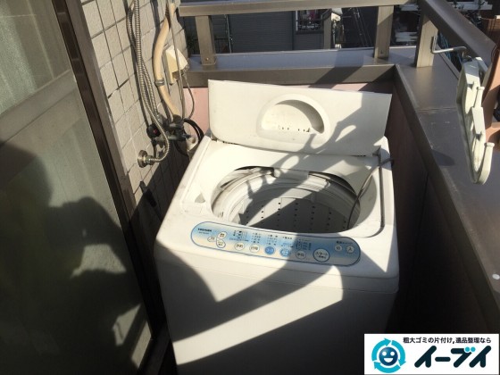 1月4日 大阪府大阪市中央区で洗濯機や洗剤などの粗大ゴミの不用品回収をしました。写真2