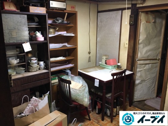 2017年1月29日大阪府門真市で遺品整理に伴い家具処分や生活用品の処分をしました。写真3