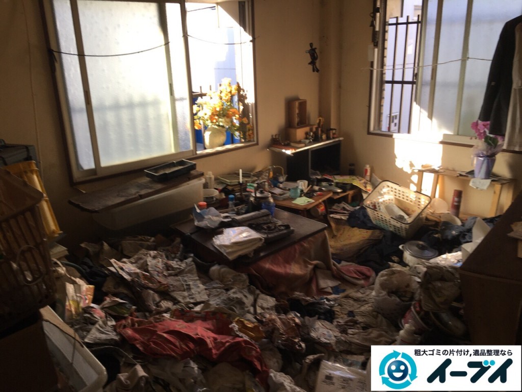 2017年2月18日大阪府摂津市で汚部屋状態になっているゴミ屋敷の片付けをしました。写真10