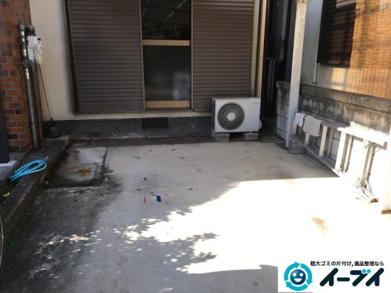 2017年3月1日大阪府堺市堺区でガレージの物置や廃品の粗大ゴミを処分しました。写真3