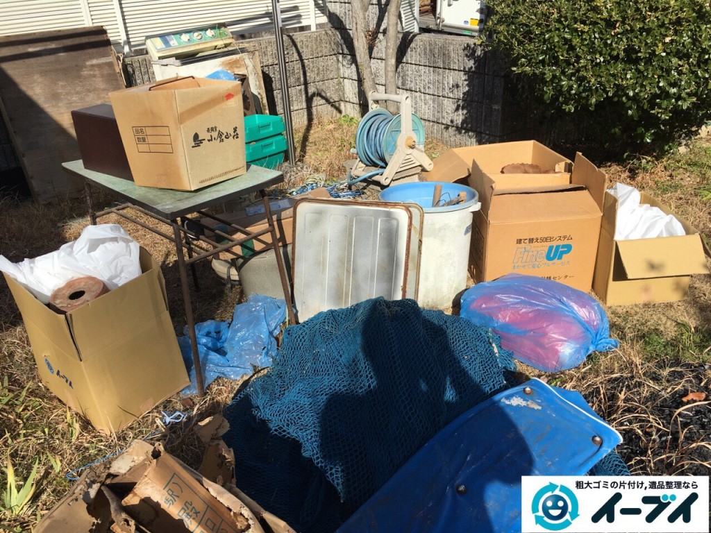 2017年2月19日大阪府松原市で庭の物置や廃品などの粗大ゴミの処分をしました。写真4