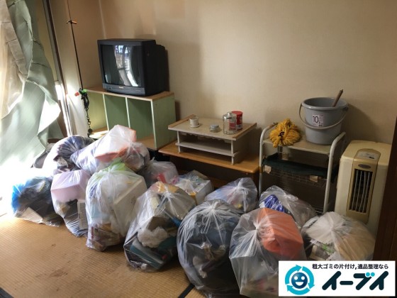 2017年2月21日大阪府守口市で遺品整理に伴い家具処分や生活ゴミの片付けをしました。写真6