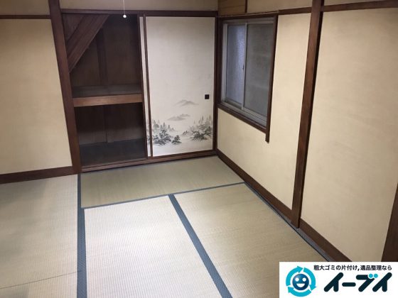 2017年3月5日大阪府茨木市で遺品整理に伴う片付け処分を行いました。写真3