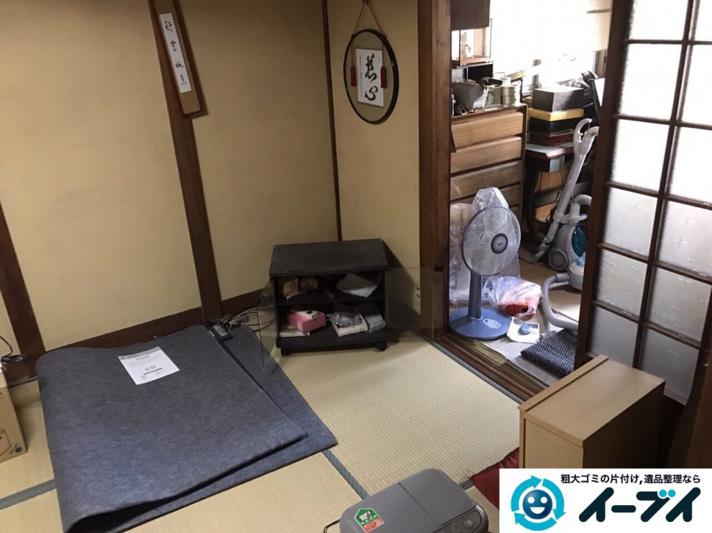2017年3月5日大阪府茨木市で遺品整理に伴う片付け処分を行いました。写真2