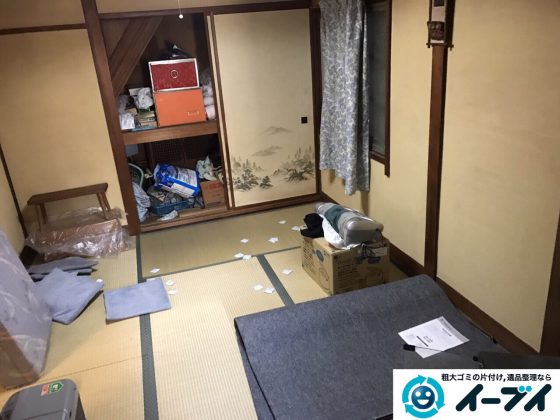 2017年3月5日大阪府茨木市で遺品整理に伴う片付け処分を行いました。写真1