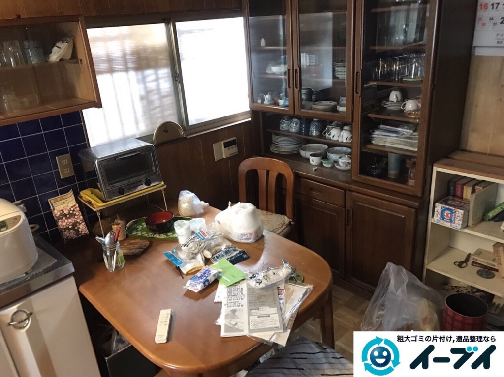 2017年2月26日大阪府大阪市東住吉区で遺品整理に伴い生活ゴミや家具処分をしました。写真3