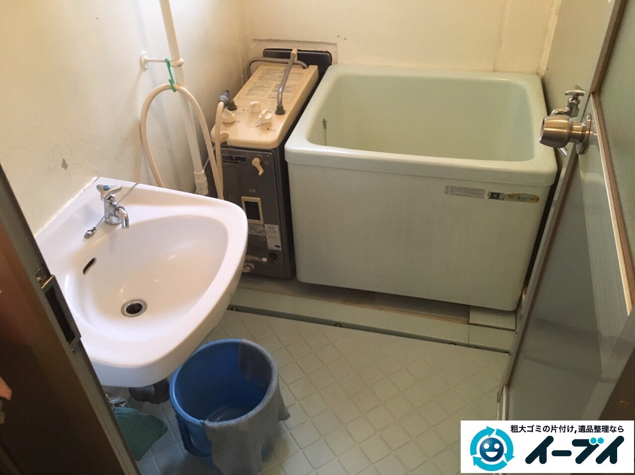 2017年3月16日大阪府大阪市住吉区で風呂釜と給湯器の取り外し不用品回収しました。写真2