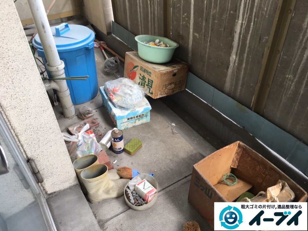 2017年4月9日大阪府豊中市でベランダの廃品や粗大ゴミの不用品回収をしました。写真5
