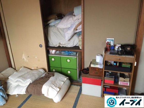 2017年4月16日大阪府摂津市で遺品整理に伴う家具や遺品の片付けをしました。写真1