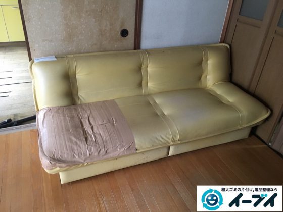 2017年4月12日大阪府大阪市旭区でソファーやテーブル等の粗大ゴミの不用品回収をしました。写真4