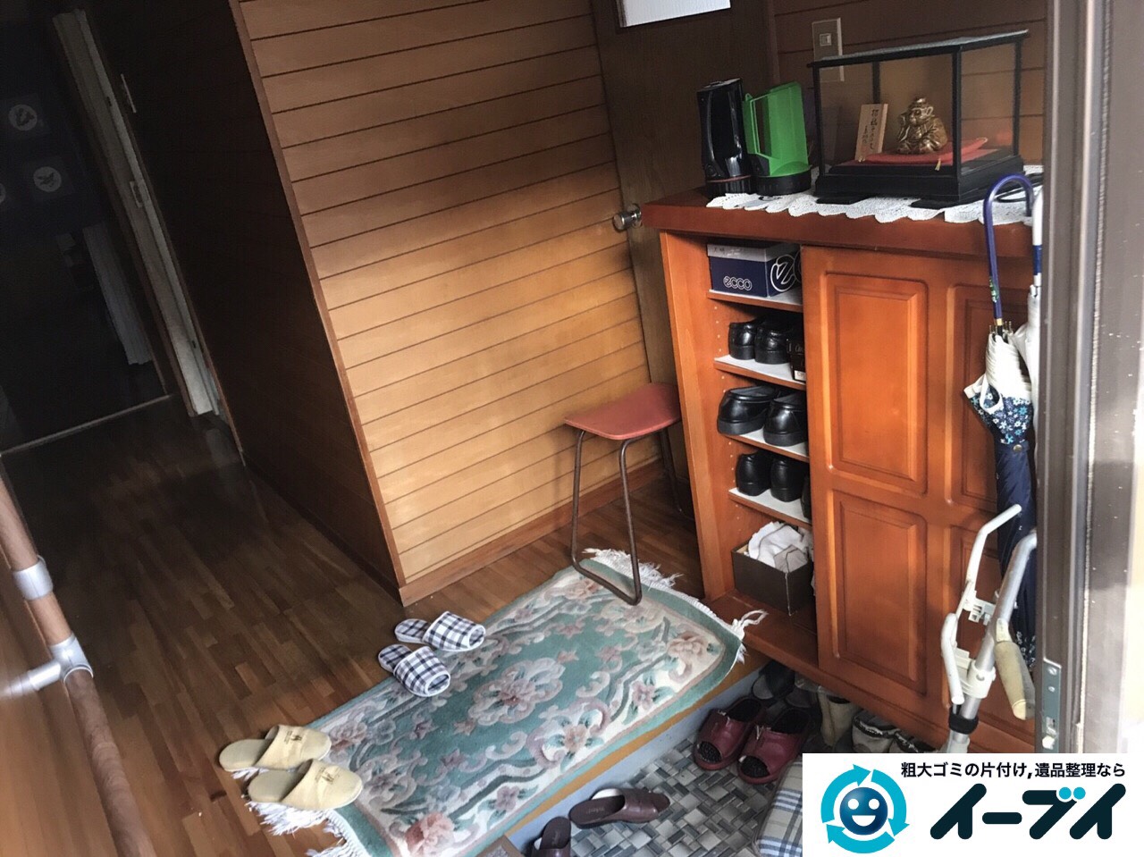 2017年4月13日大阪府大東市で引越しに伴い家具処分や引越しゴミを片付けました。写真2