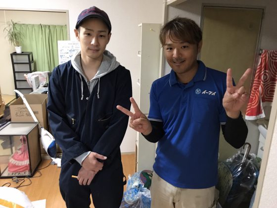2017年5月26日大阪府八尾市で引越しゴミの処分でイーブイのトラックパックを利用して頂きました。