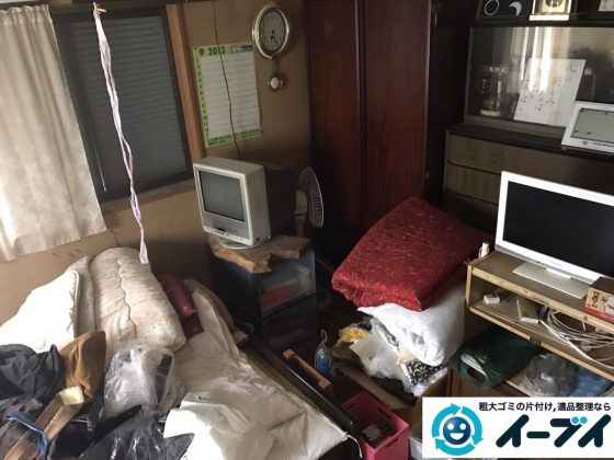 2017年7月30日大阪府門真市で遺品整理に伴う片付けや遺品処分をしました。写真1