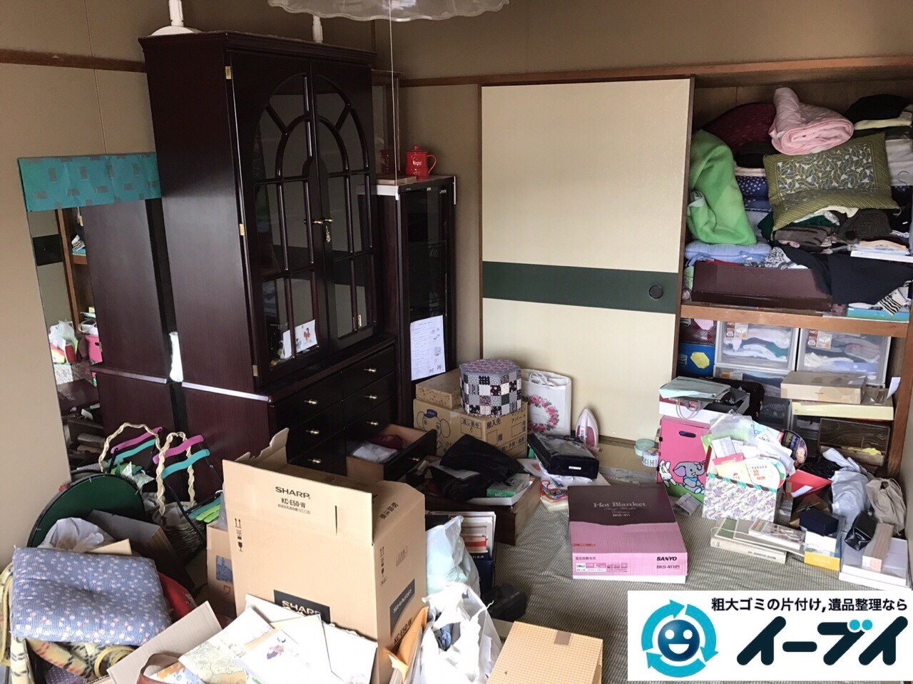 2017年7月16日大阪府大阪市東淀川区で遺品整理の依頼を受け家具や粗大ゴミの処分をしました。写真3