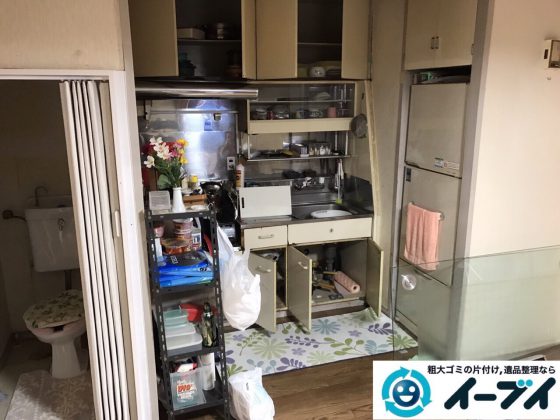 2017年8月2日大阪府寝屋川市で遺品整理の作業で食器や大型家具の処分をしました。写真5