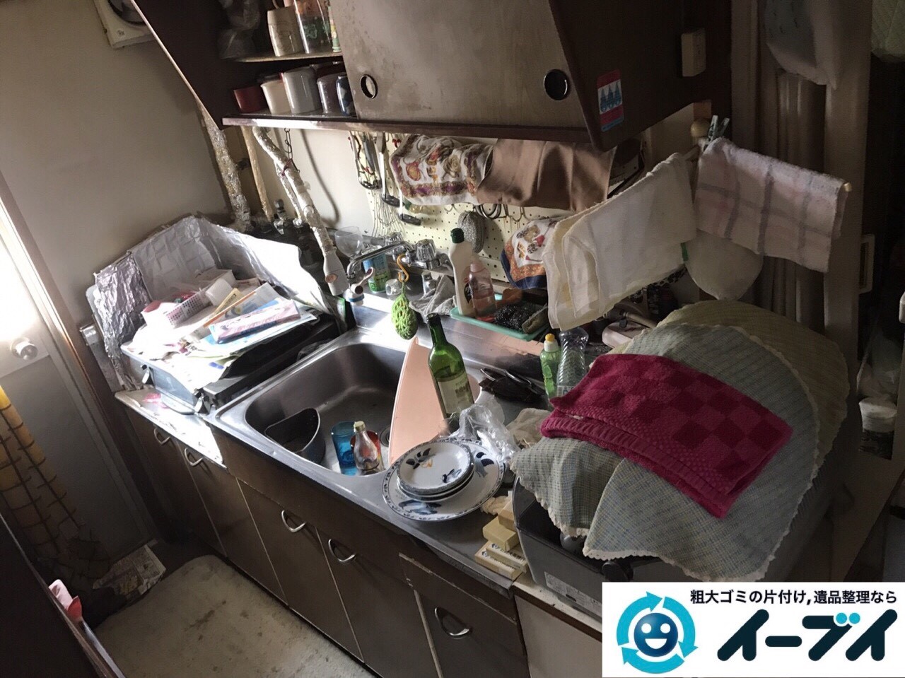 2017年8月19日大阪府能勢町で食器棚や家財道具の粗大ゴミの不用品回収をしました。写真5