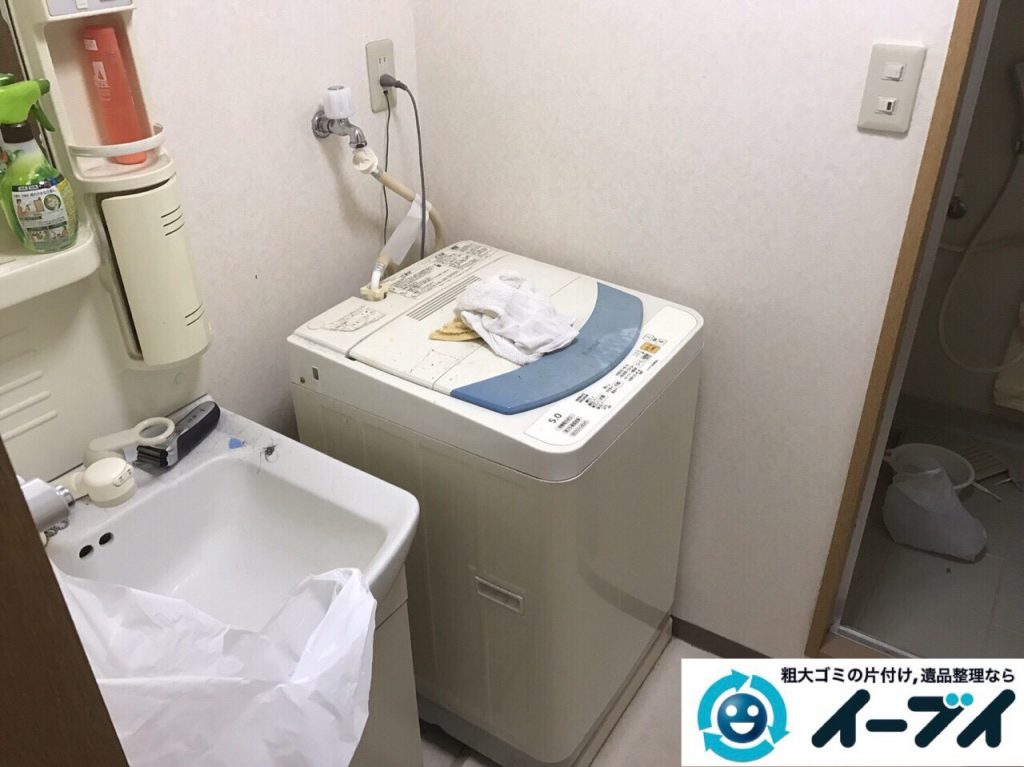 2017年8月11日大阪府枚方市で大掃除に伴い布団や洗濯機の粗大ゴミの不用品回収をしました。写真7