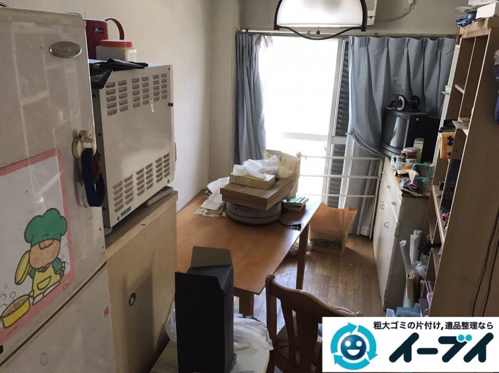 2017年8月13日大阪府枚方市で遺品整理に伴い食器棚や生活用品の処分をしました。写真5