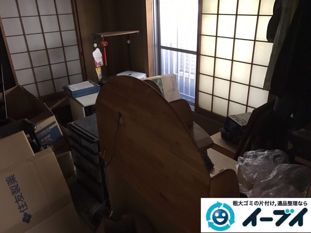 2017年9月24日大阪府羽曳野市で遺品整理に伴い部屋に散乱している生活用品の処分をしました。写真8