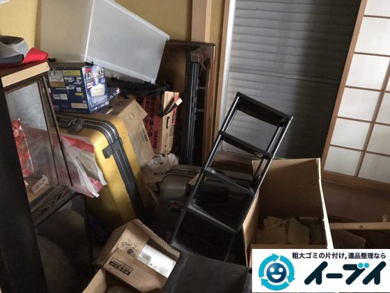 2017年9月24日大阪府羽曳野市で遺品整理に伴い部屋に散乱している生活用品の処分をしました。写真6