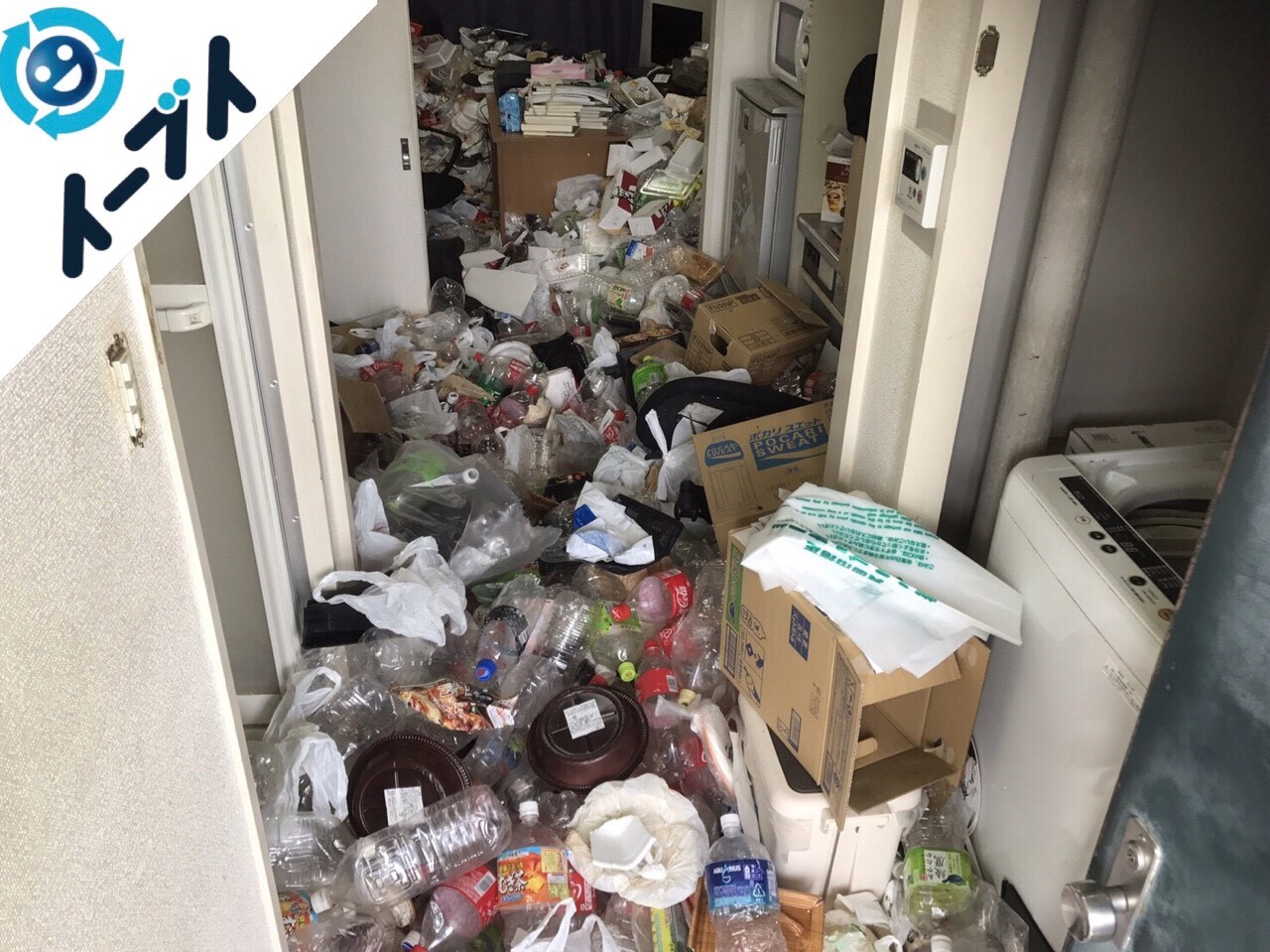 2017年12月30日大阪府大阪市鶴見区で汚部屋状態のゴミの片付け処分をしました。写真4