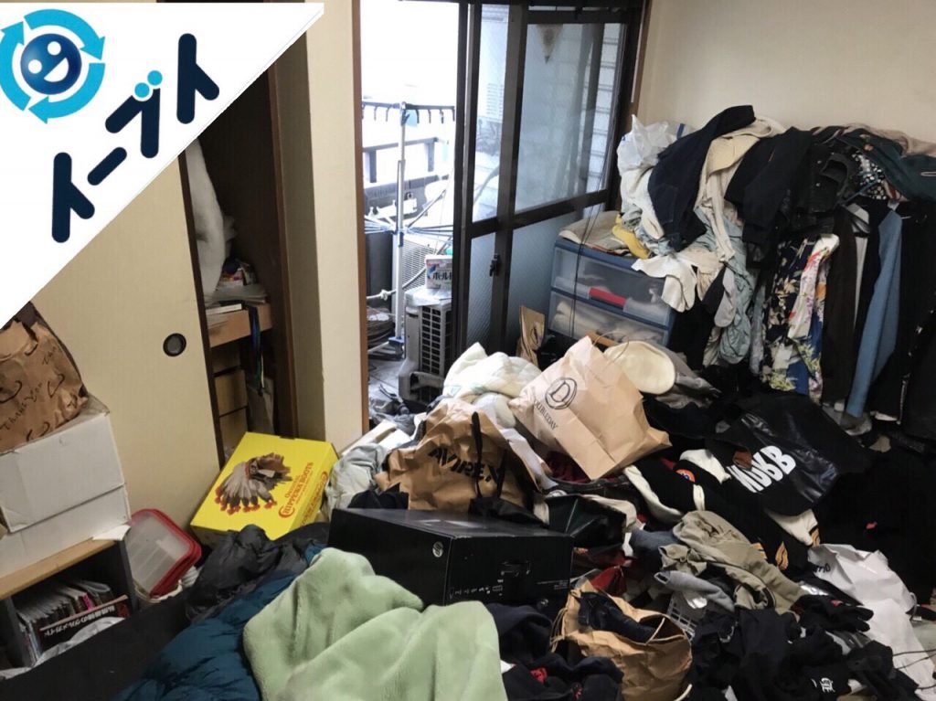 2018年1月20日大阪府大阪市北区で衣類で溢れたゴミ屋敷の片付けをしました。写真4