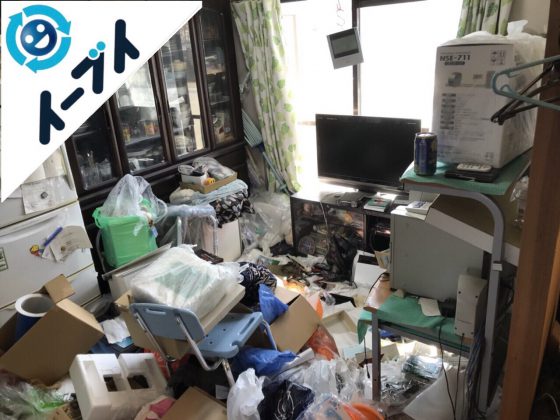 2018年2月3日大阪府茨木市でゴミ屋敷の家具処分や片付け作業。写真5