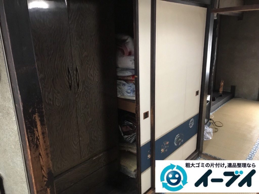 2018年2月28日大阪府大阪市生野区でタンスや布団や鏡台など不用品回収をしました。写真6