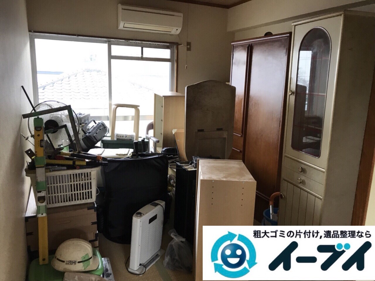 2018年2月24日大阪府大阪市港区でタンスや鏡台の家具処分や廃品の不用品回収をしました。写真4
