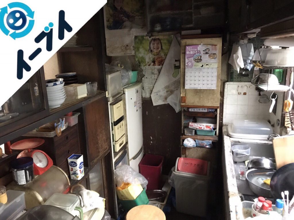 2018年4月5日大阪府堺市東区で食器棚や食品など片付け不用品回収をしました。写真2