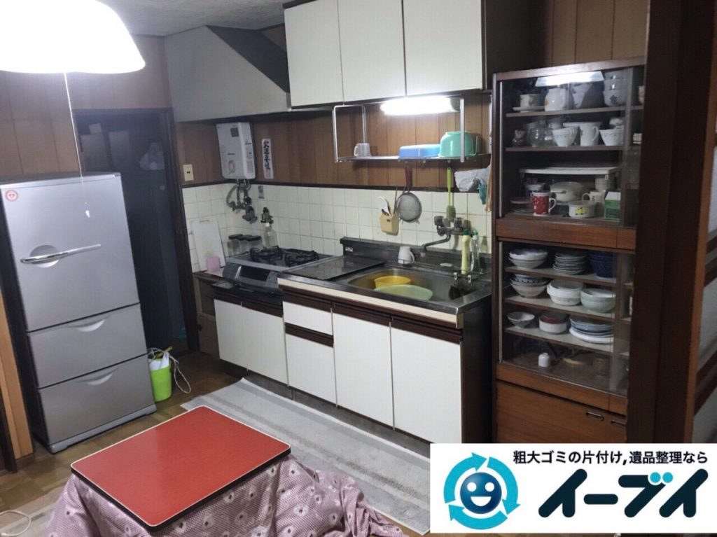 2018年3月5日大阪府堺市堺区で台所の食器棚や生活ゴミの不用品回収をしました。写真5