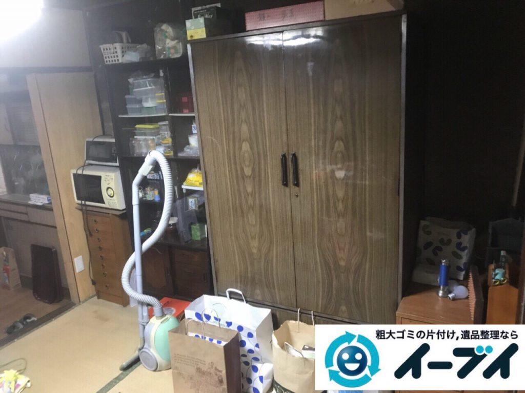 2018年3月11日大阪府和泉市で整理タンスや粗大ゴミの家財道具処分で不用品回収しました。写真3