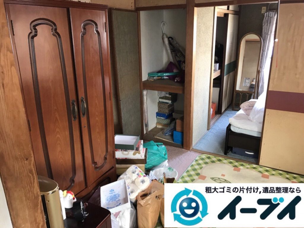 2018年4月8日大阪府岸和田市で鏡や大型家具や押入れの粗大ゴミの不用品回収。写真5