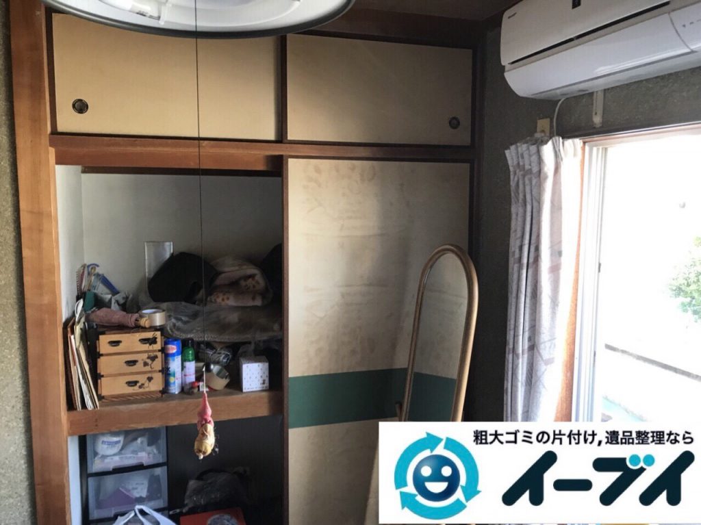 2018年4月8日大阪府岸和田市で鏡や大型家具や押入れの粗大ゴミの不用品回収。写真3