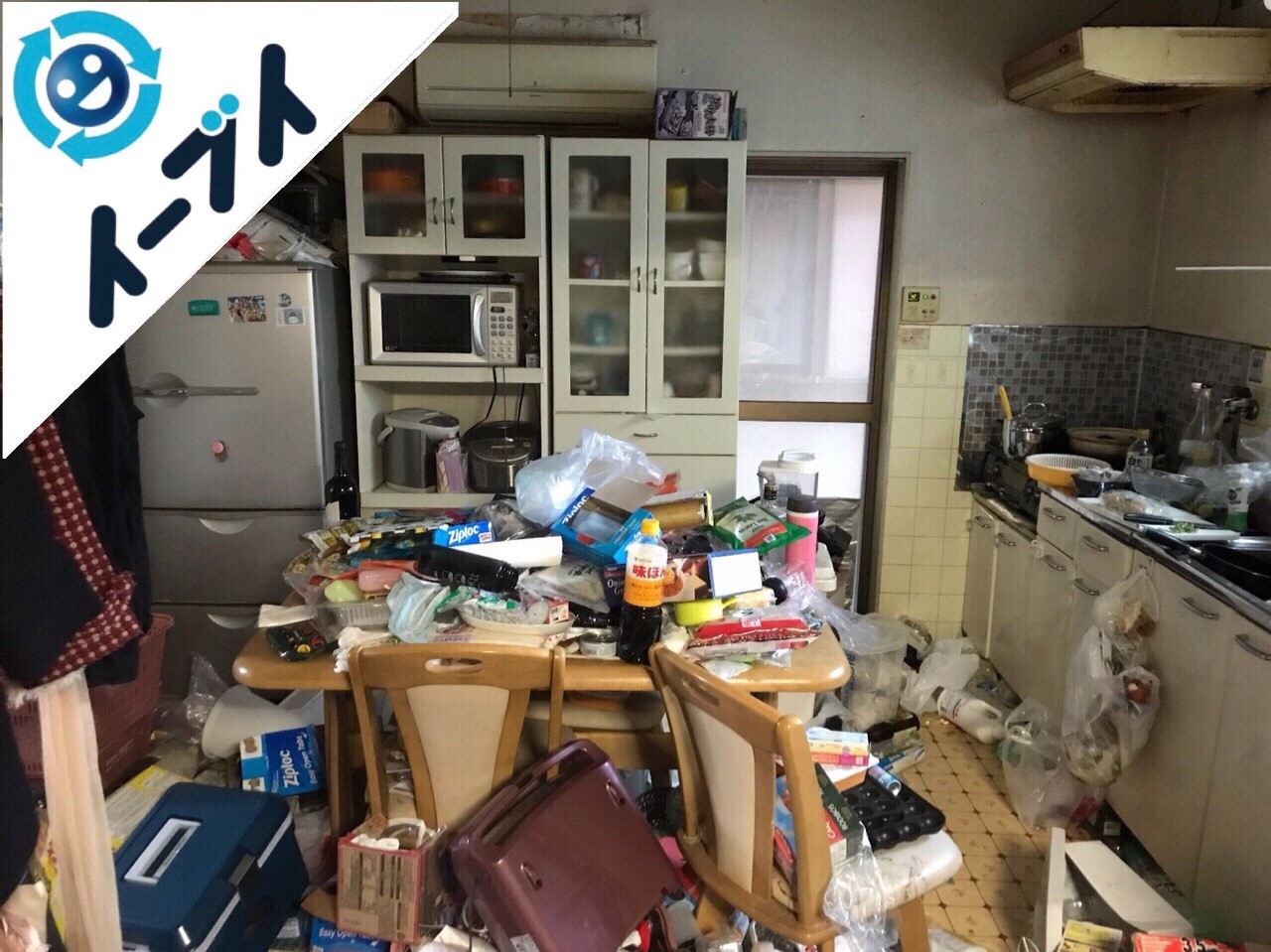 2018年5月8日大阪府泉南市でゴミ屋敷の台所の家具処分や片付けをしました。写真4