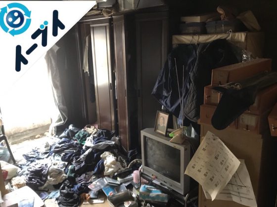 2018年6月1日大阪府枚方市でゴミ屋敷化した長年放置された部屋の片付け。写真3
