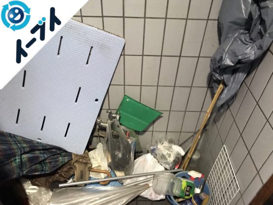 2018年5月20日大阪府箕面市で管理会社からの依頼でマンション共有部分の粗大ゴミの不用品回収をしました。写真2