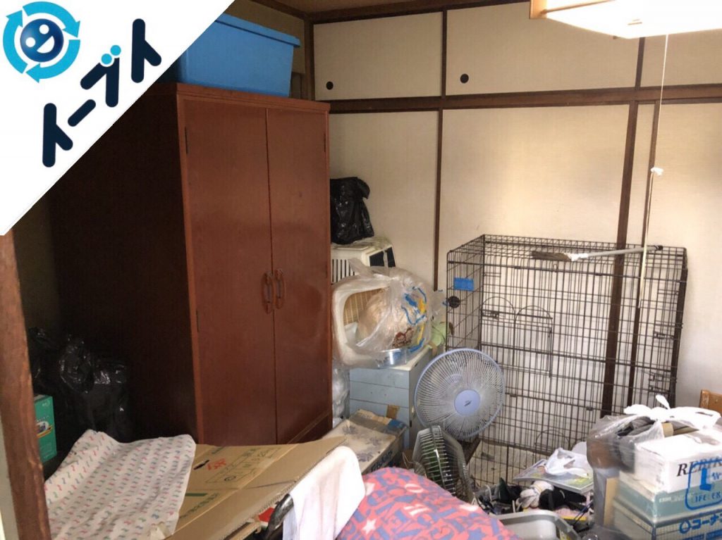 2018年5月23日大阪府枚方市で大型家具やペットゲージなど粗大ゴミの不用品回収をしました。写真3