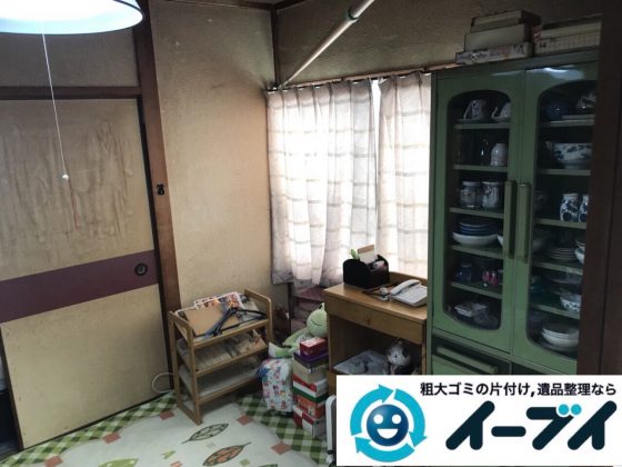 2018年6月15日大阪府大阪市淀川区で食器棚や食器、浴室の片付けで粗大ゴミの処分。写真3