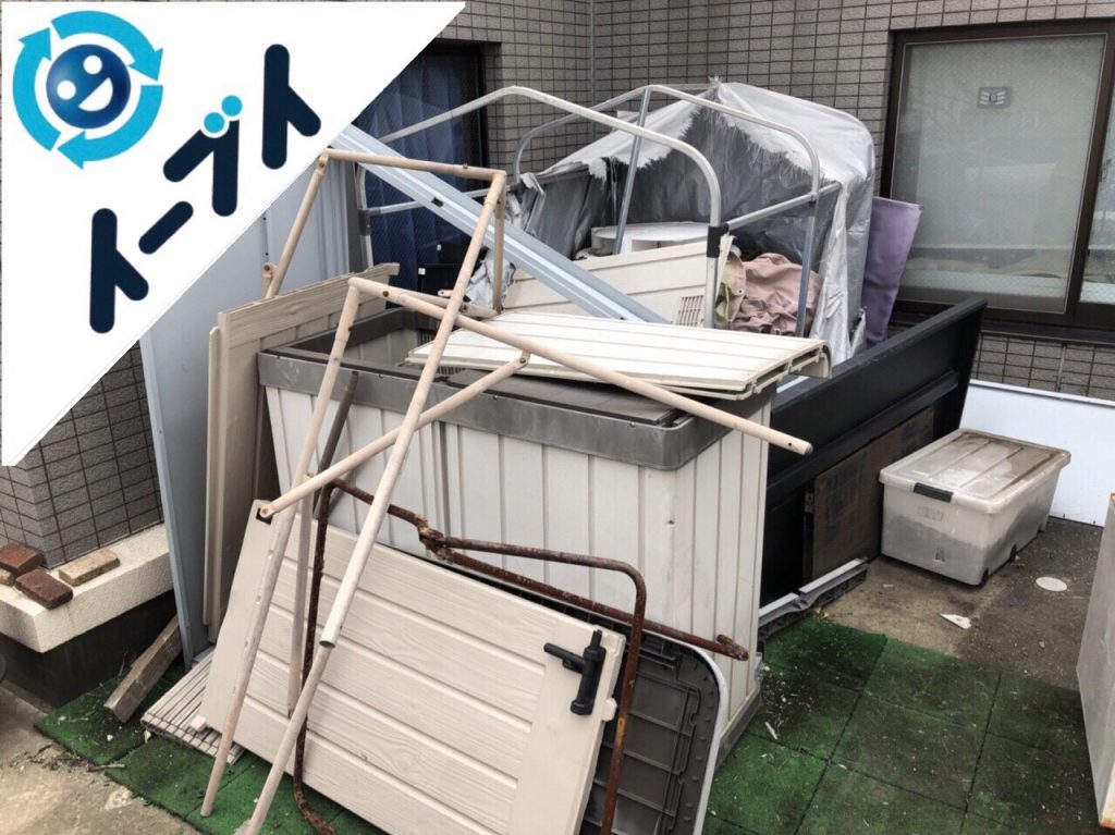 2018年6月7日【後編】大阪府吹田市でベランダのキャンプ用品や廃品の不用品回収。写真6