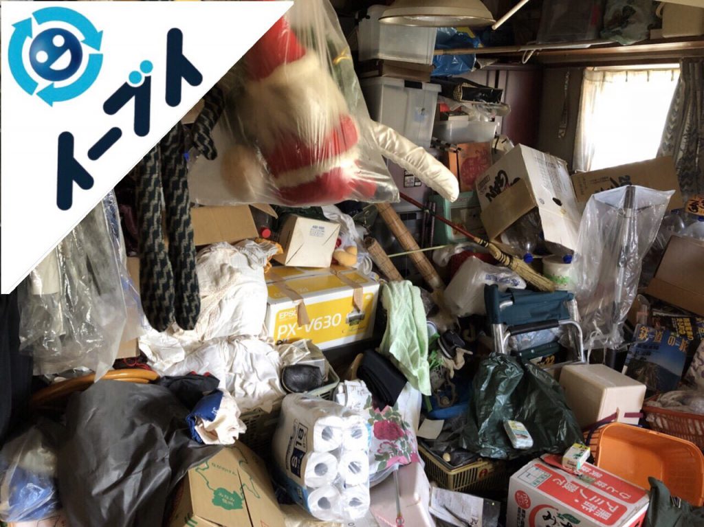 2018年7月1日大阪府東大阪市でゴミ屋敷の生活ゴミや日用品などの片付け処分をしました。写真2