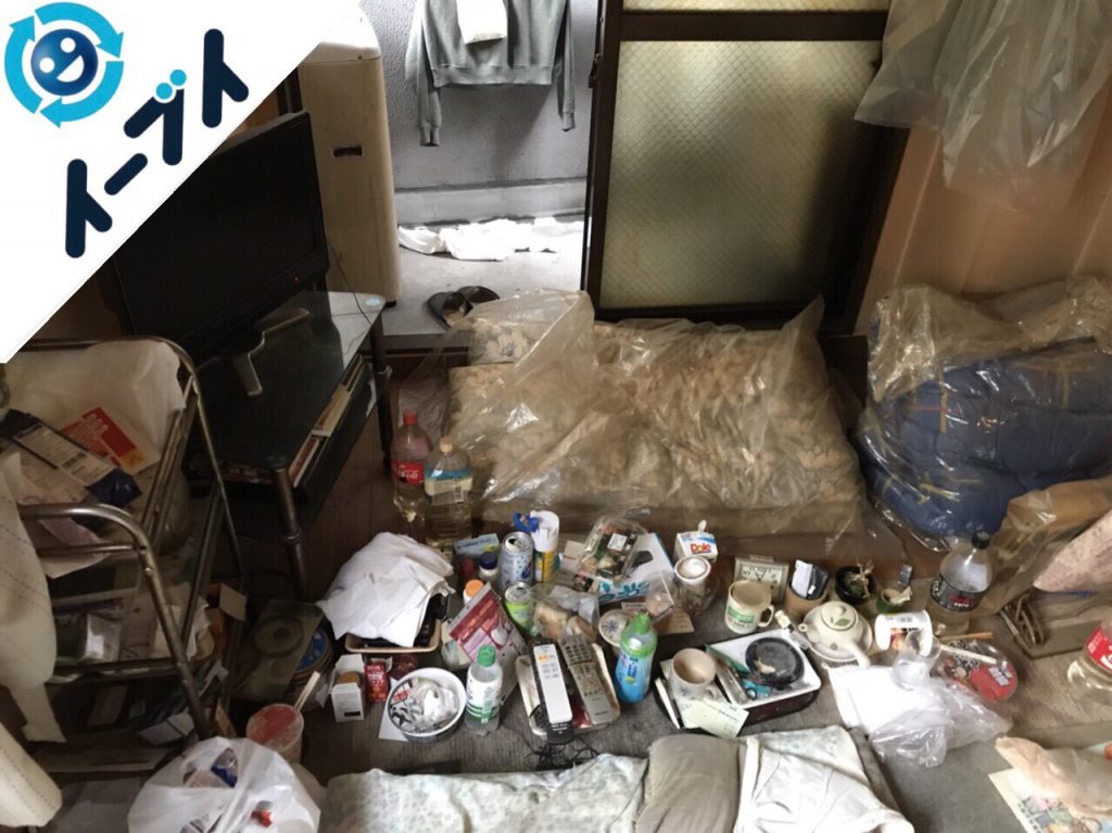 2018年6月16日大阪府交野市で長年放置された部屋の粗大ゴミなど不用品回収。写真2