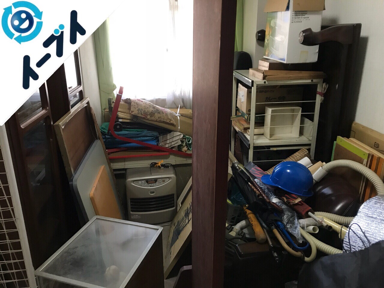 2018年6月22日大阪府堺市北区で家具やストーブなどの粗大ゴミの不用品回収をしました。写真4