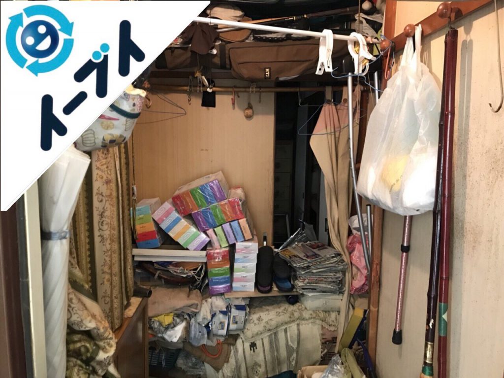 2018年8月18日大阪府大阪市東成区でゴミ屋敷の溜め込まれた生活用品の片付けをしました。写真4