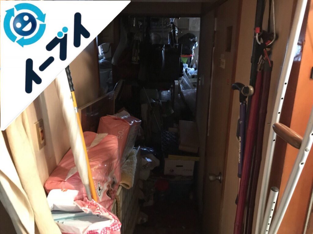 2018年8月18日大阪府大阪市東成区でゴミ屋敷の溜め込まれた生活用品の片付けをしました。写真2