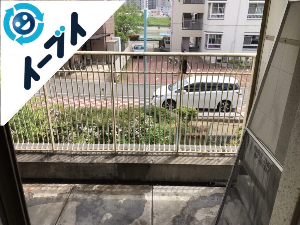 2018年7月6日大阪府寝屋川市でベランダの風呂釜の撤去や廃材などの不用品を片付け処分しました。写真3