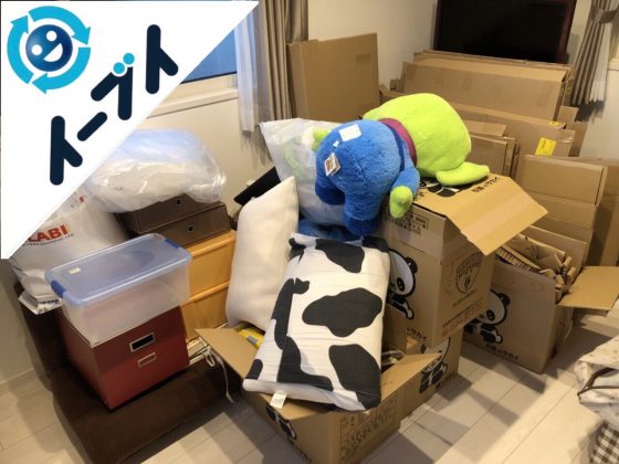 2018年7月28日大阪府大阪市此花区でダンボールやプラスチックケースなど粗大ゴミの回収をしました。写真4