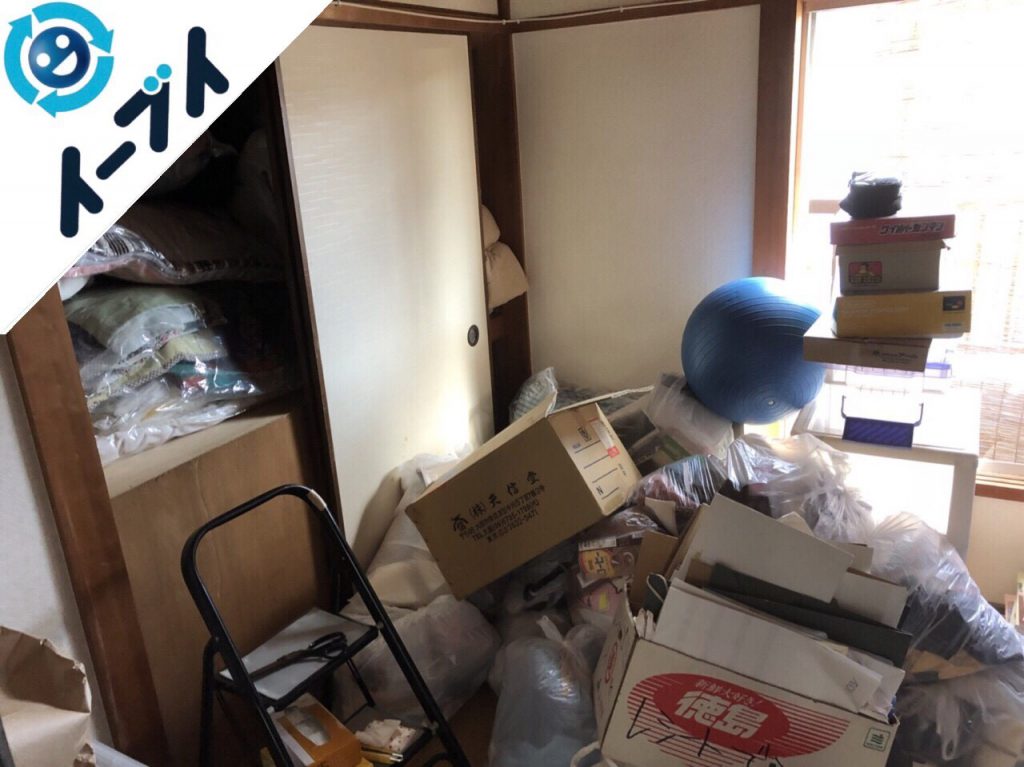 2018年7月4日大阪府八尾市で食器棚や押入れの不用品を片付け処分しました。写真2