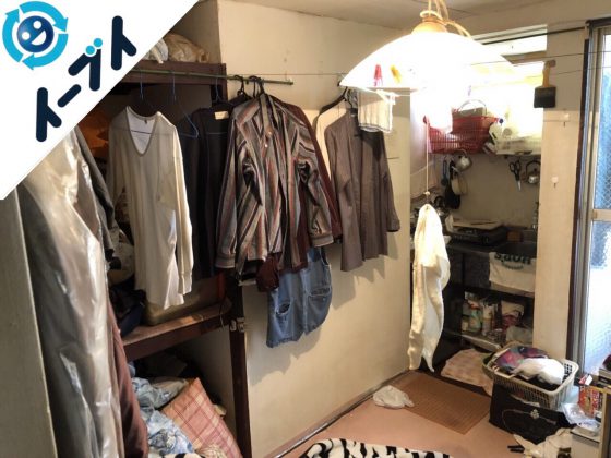 2018年9月13日大阪府泉大津市で引越しに伴い衣類や粗大ゴミの不用品回収。写真2